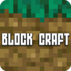 Block Craft World 3D Logo