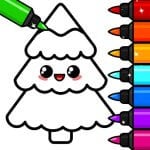Baby Coloring Games For Kids Logo