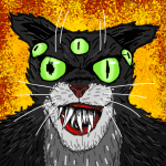 Cat Fred Evil Pet Logo