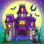 Monster Farm. Family Halloween Logo