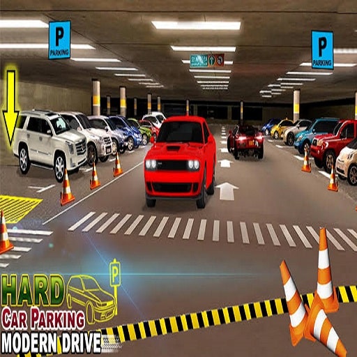 Hard Car Parking Modern Drive Game 3D Logo