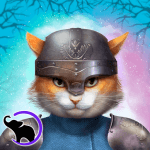 Knight Cats Leaves On The Road Logo