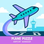 Plane Puzzle: Airport Manager Logo