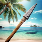 Uncharted Island: Survival RPG Logo